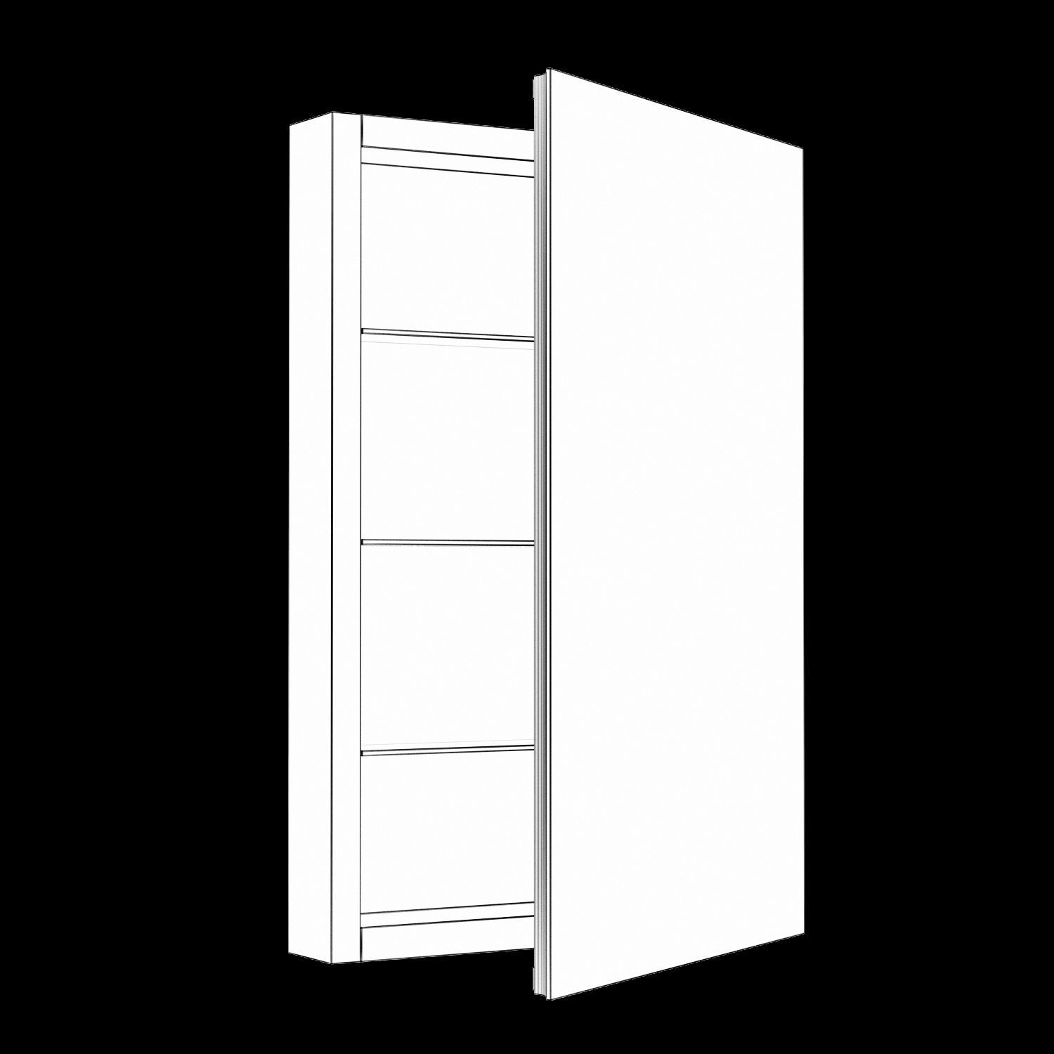 Kohler Verdera Mirrored Cabinet K-99003-SCF 3D model_3