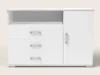 White Dresser With Ash Grain Surround 3D model animated rigged | CGTrader