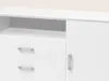 White Dresser With Ash Grain Surround 3D model animated rigged | CGTrader
