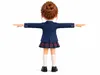 Stylized 3D School Boy and Girl Character Pack Rigged Animated VR / AR ...