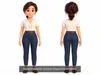 Stylized Teacher Student Family Character Pack 4 Rigged VR / AR / low ...