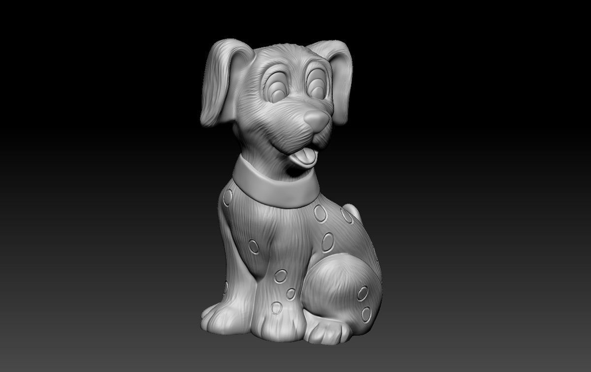 Cheerful Puppy 3D print model_4