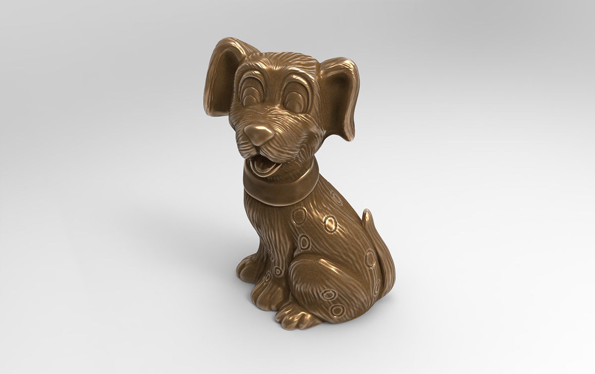 Cheerful Puppy 3D print model_1