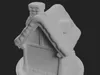 Christmas Cottage Figurine with Wreath 3D model 3D printable | CGTrader