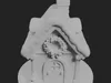 Christmas Cottage Figurine with Wreath 3D model 3D printable | CGTrader