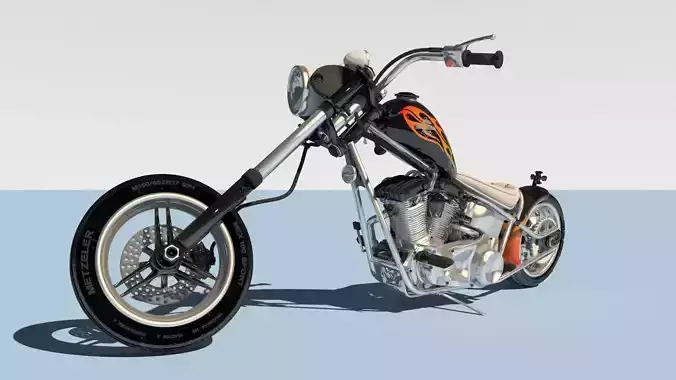 Harley Davidson Chopper 3D model