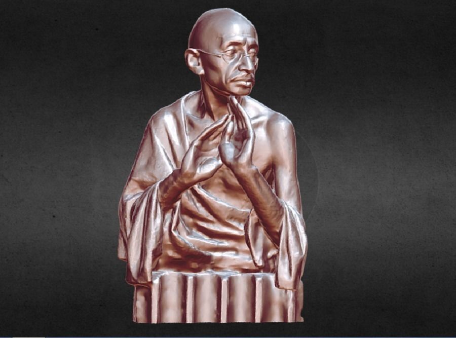 Mahatma Gandhi Free 3D print model_2