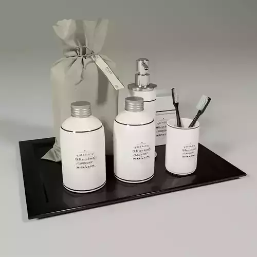 Laundry set in Cinema 4D and Corona renderer Free 3D model