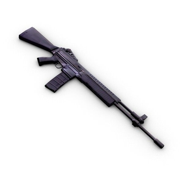 Low poly weapons pack collection 3D model_1