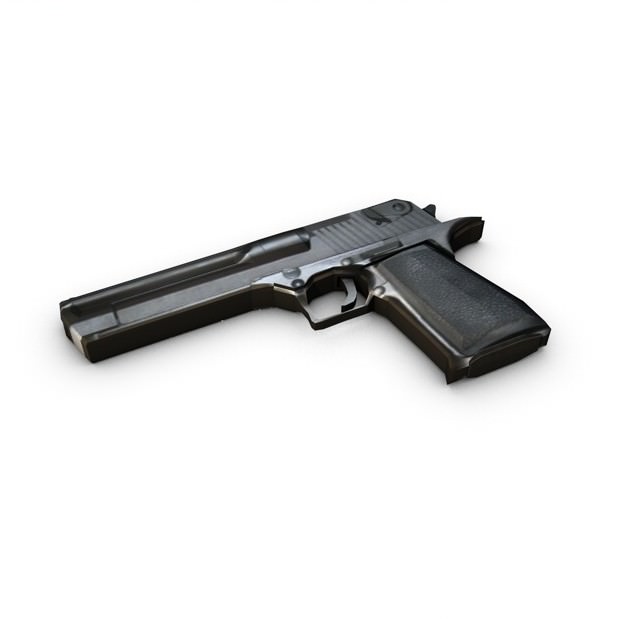 Low poly weapons pack collection 3D model_4