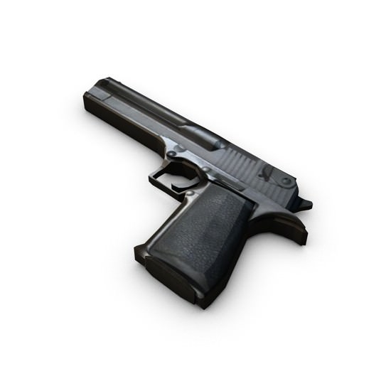 Low poly weapons pack collection 3D model_3