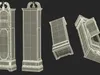 Antique Floor Clock Open 3D model | CGTrader