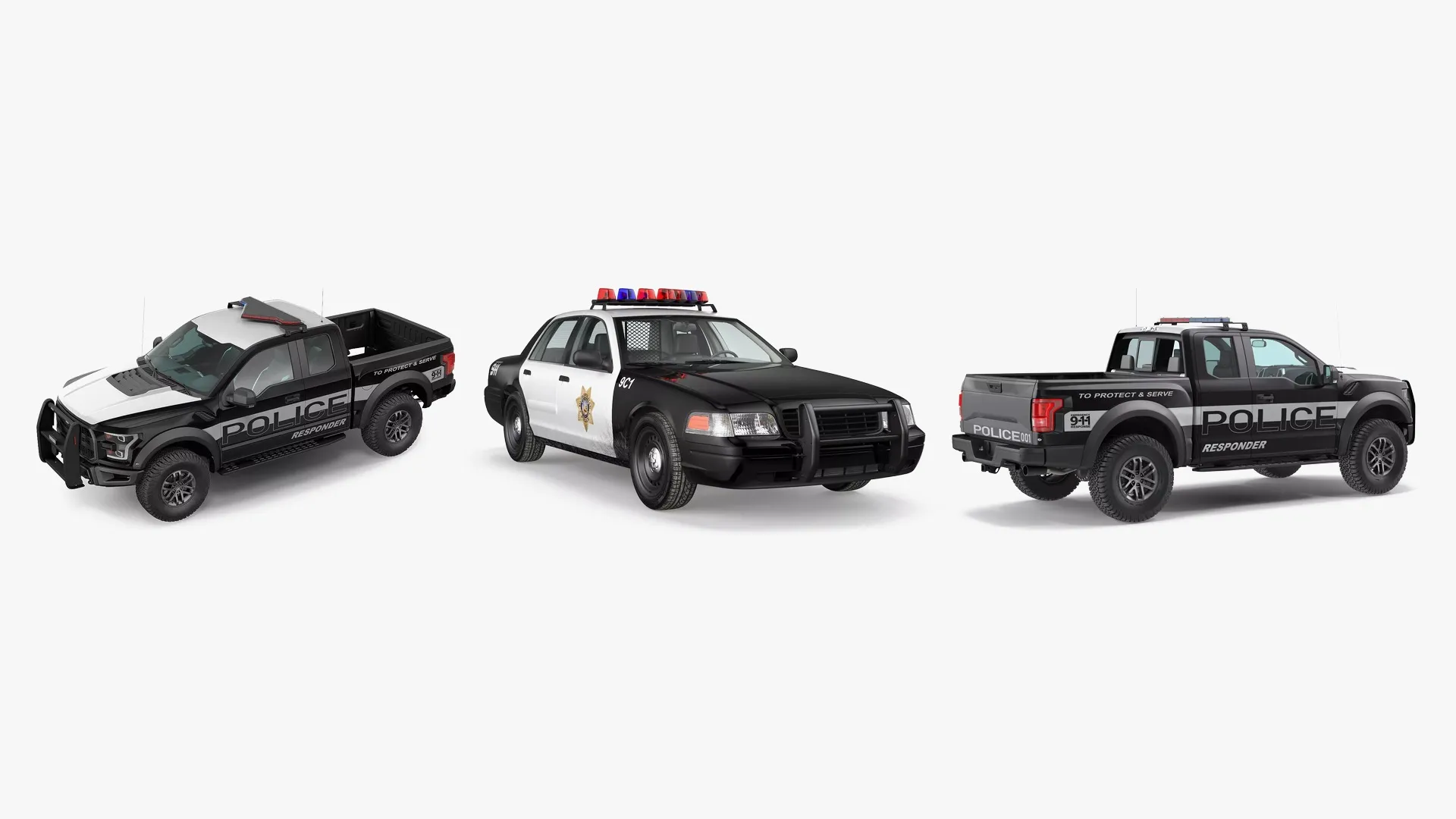 Model Ferrari Collection Police Simple Interior Collection 3D Model Pack | CGTrader