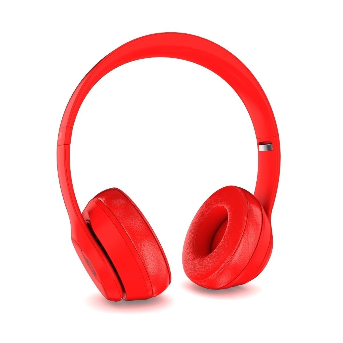 Apple Beats Solo3 Wireless On-Ear Headphones Red 3D model_1