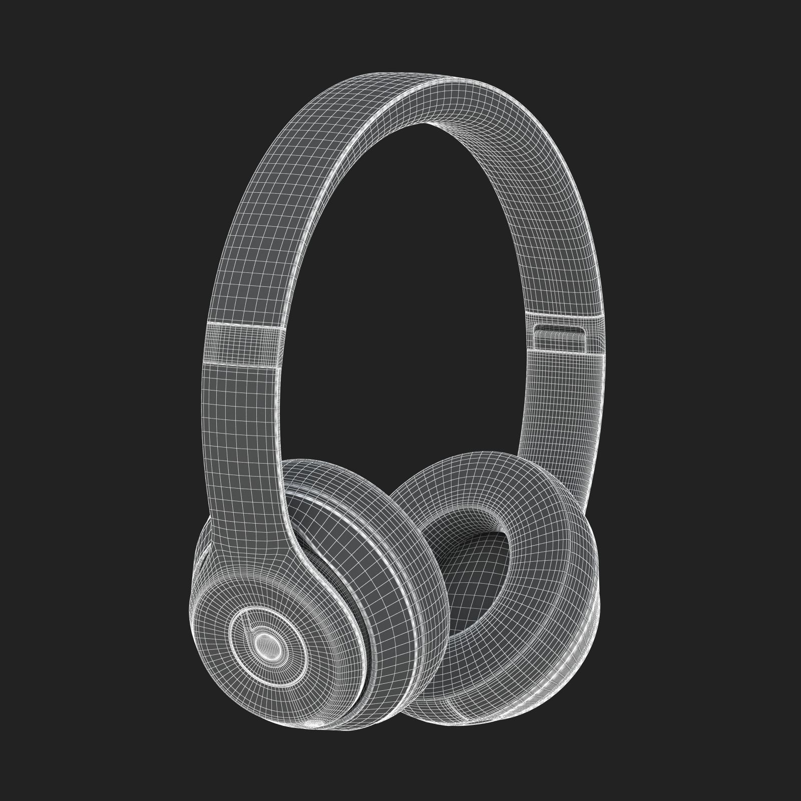 Apple Beats Solo3 Wireless On-Ear Headphones Red 3D model_18