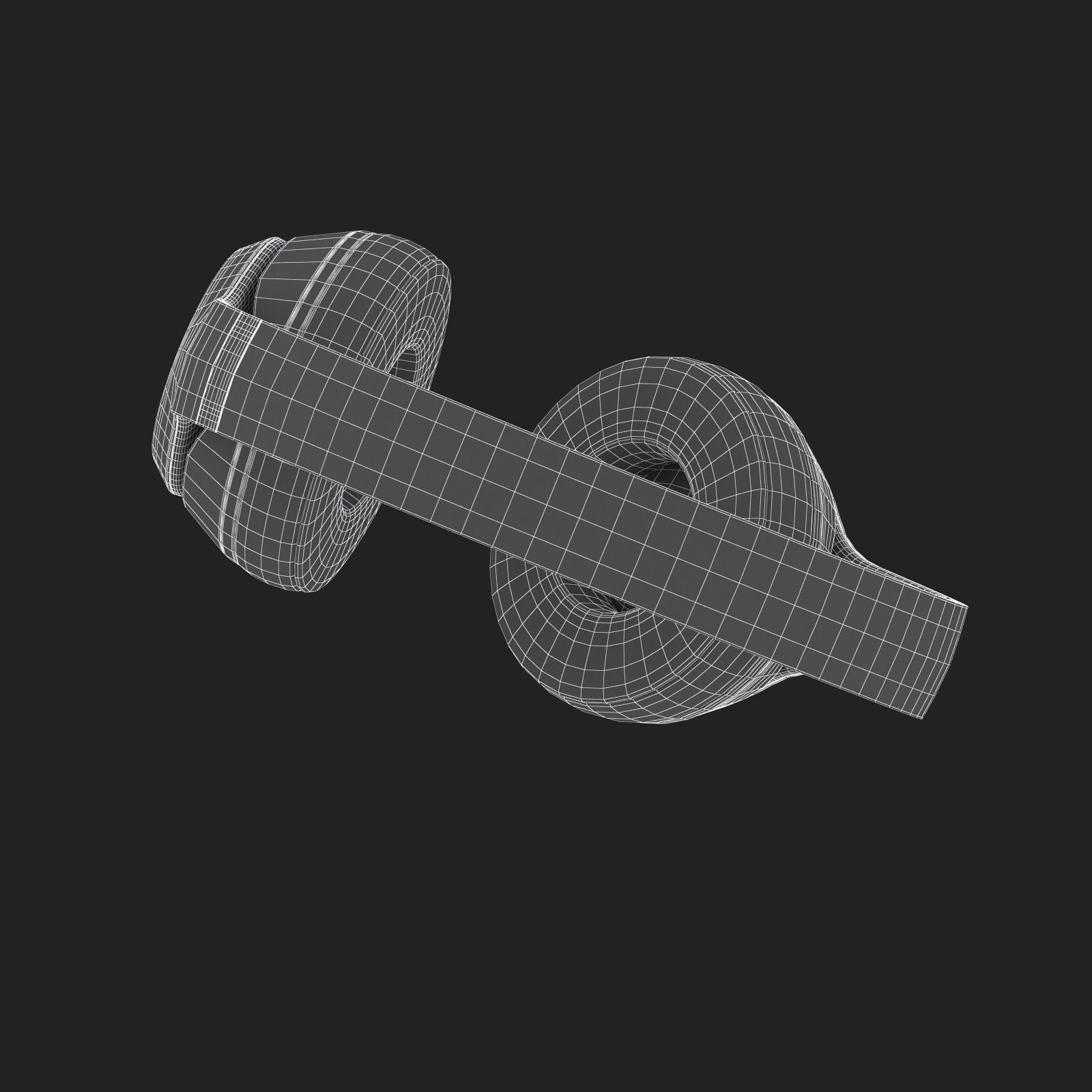 Apple Beats Solo3 Wireless On-Ear Headphones Red 3D model_15