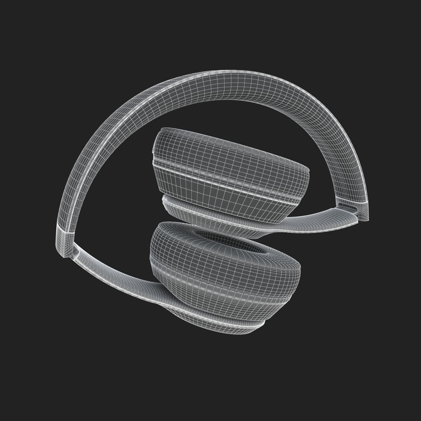 Apple Beats Solo3 Wireless On-Ear Headphones Red 3D model_19