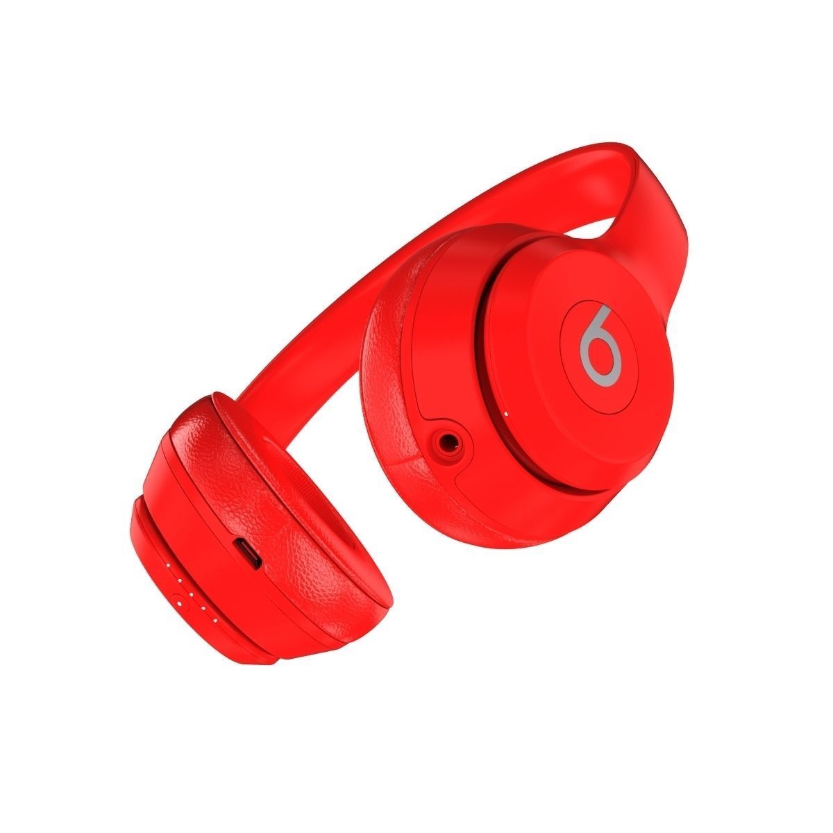 Apple Beats Solo3 Wireless On-Ear Headphones Red 3D model_7