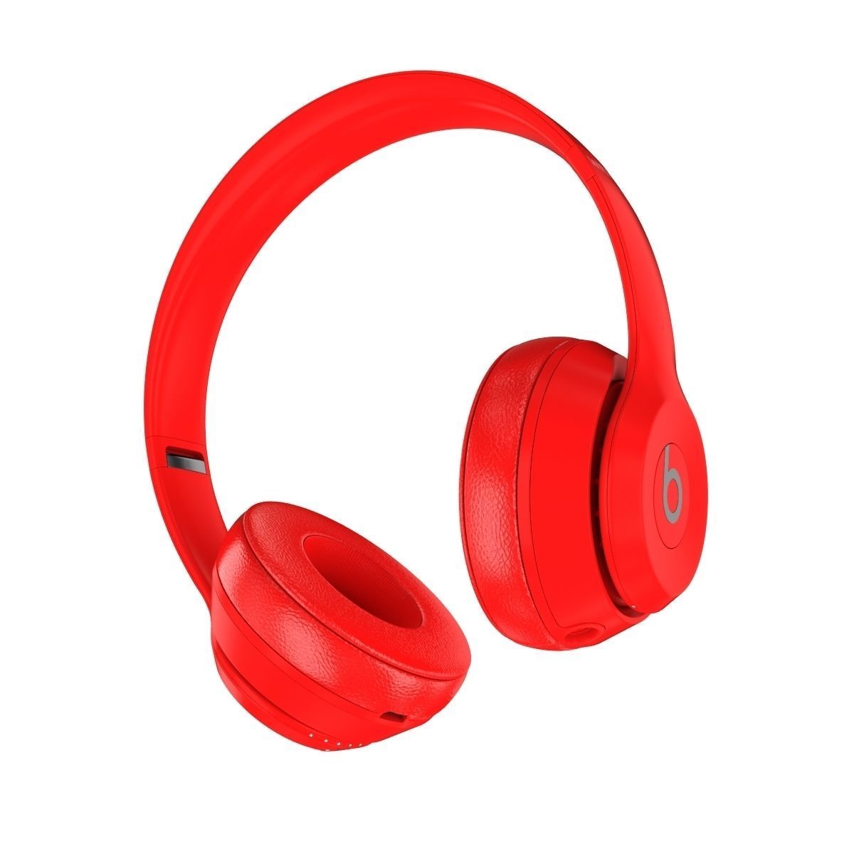 Apple Beats Solo3 Wireless On-Ear Headphones Red 3D model_3