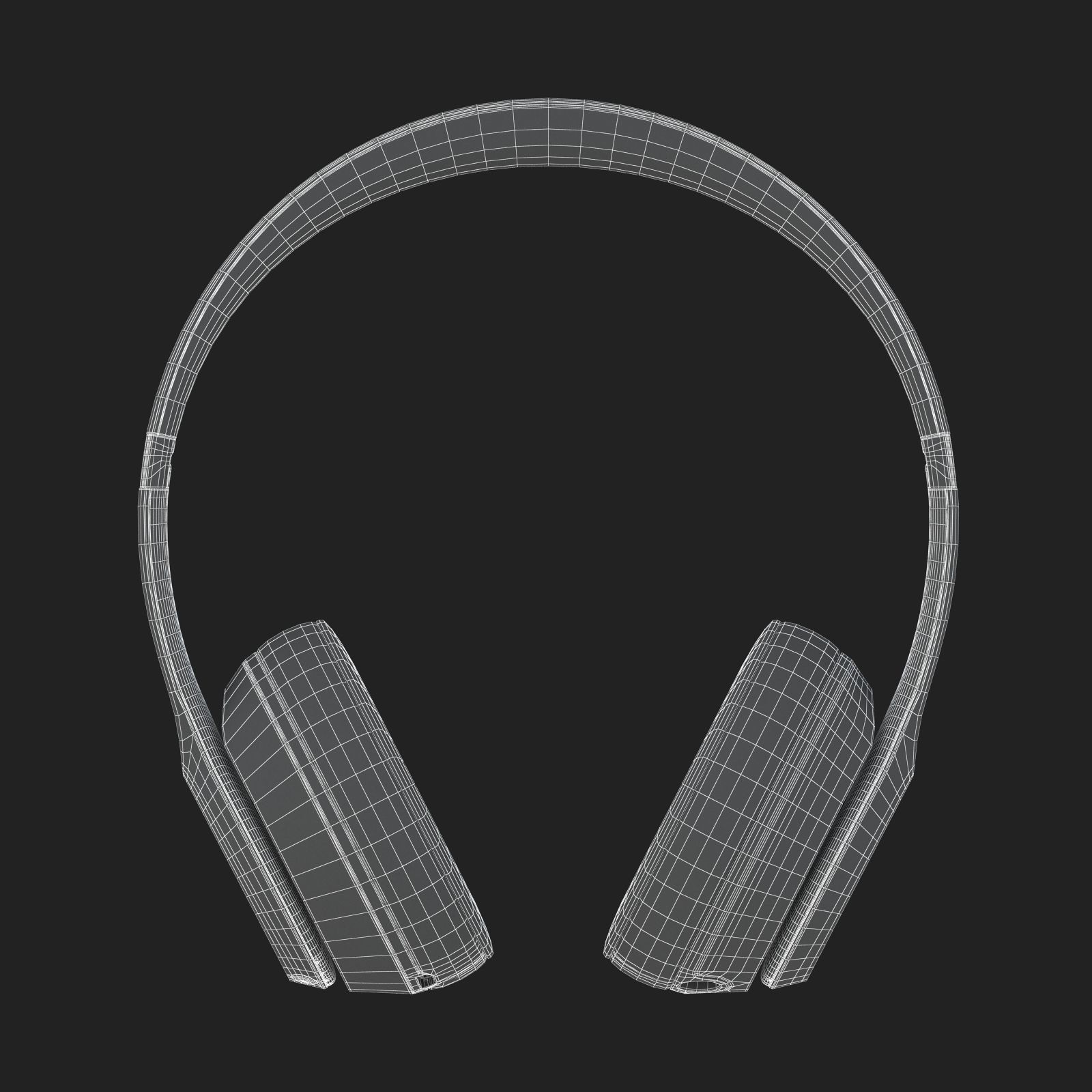 Apple Beats Solo3 Wireless On-Ear Headphones Red 3D model_14