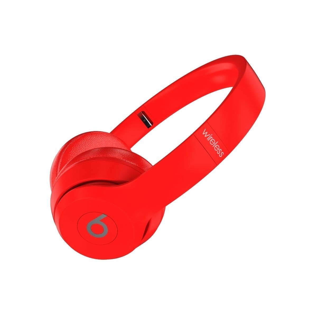 Apple Beats Solo3 Wireless On-Ear Headphones Red 3D model_11