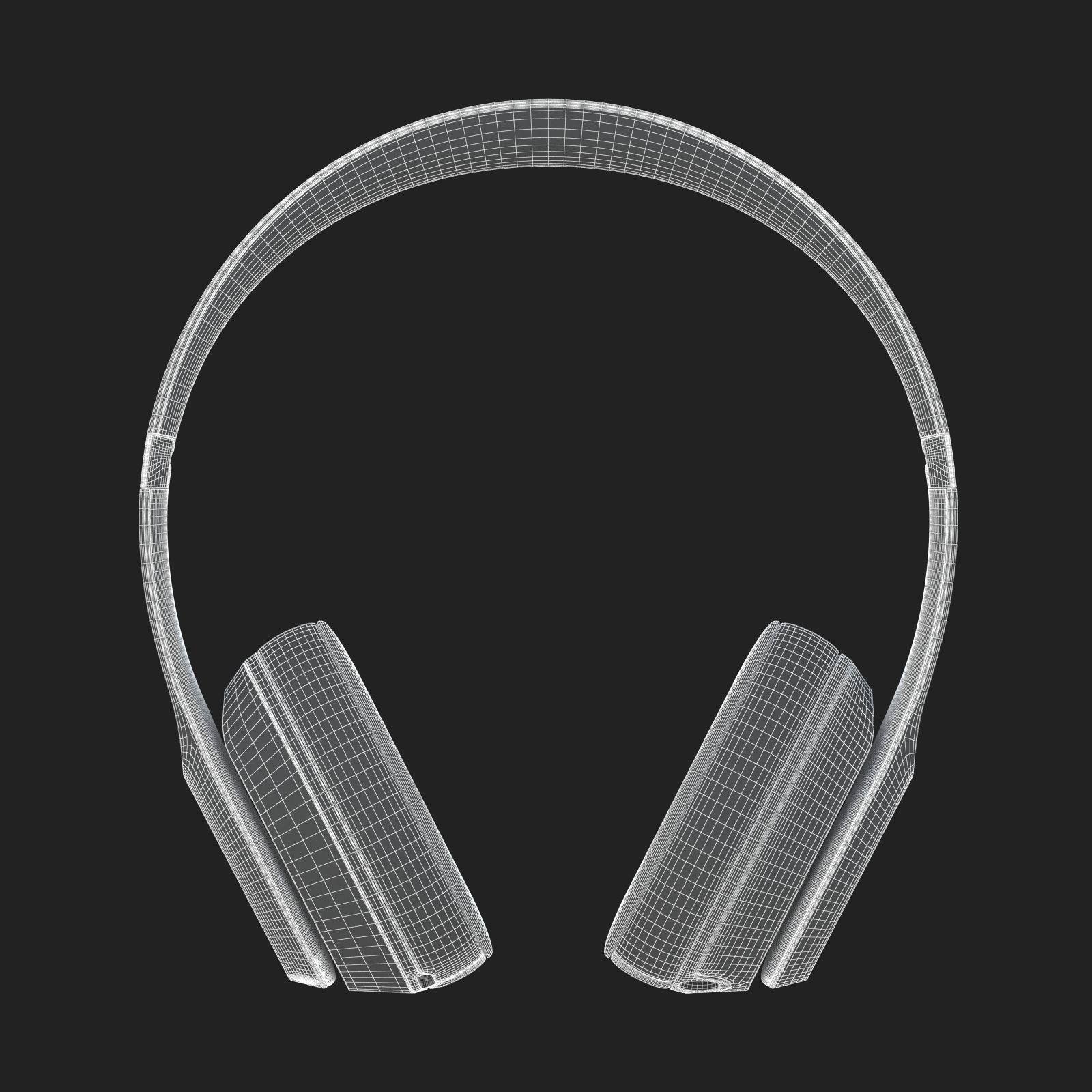 Apple Beats Solo3 Wireless On-Ear Headphones Red 3D model_12