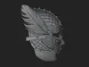 Feathered Venetian Mask Statue Design 4 - 3D Print Model 3D model 3D ...