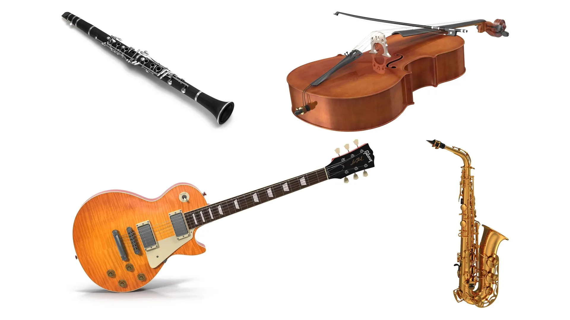 Atronomer Instruments Musical Instruments Collection 3 3D Model Pack | CGTrader