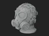 Steampunk Gas Mask Statue Design 1 - 3D Print Model 3D model 3D ...