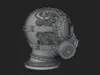 Steampunk Gas Mask Statue Design 1 - 3D Print Model 3D model 3D ...