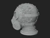 Steampunk Gas Mask Statue Design 1 - 3D Print Model 3D model 3D ...