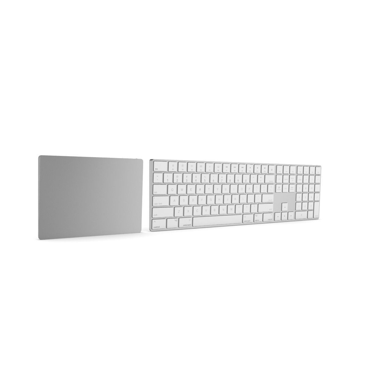 Apple Magic Keyboard with Numeric Keypad And TrackPad 2 3D model_1