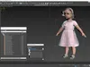 Baby Girl Outdoor Summer Dress A-Pose Fur 3D model | CGTrader