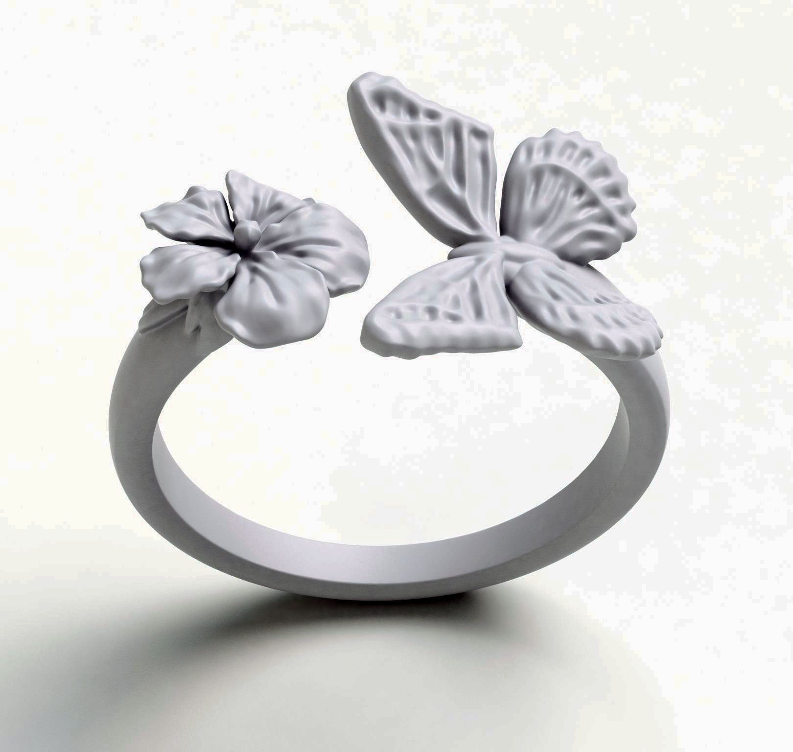 Ringmodel129- Monarch Ring 3D print model_2
