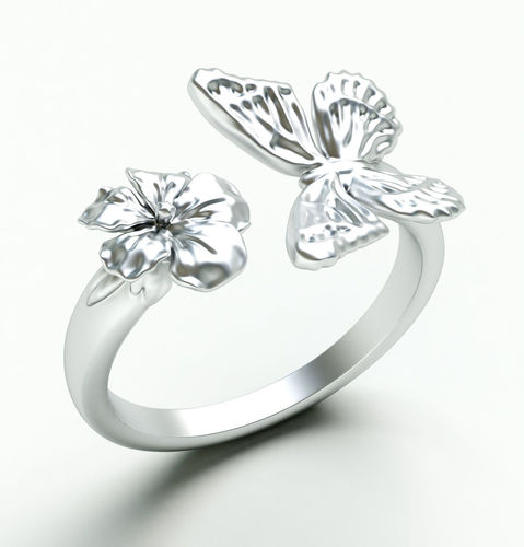 Ringmodel129- Monarch Ring 3D print model