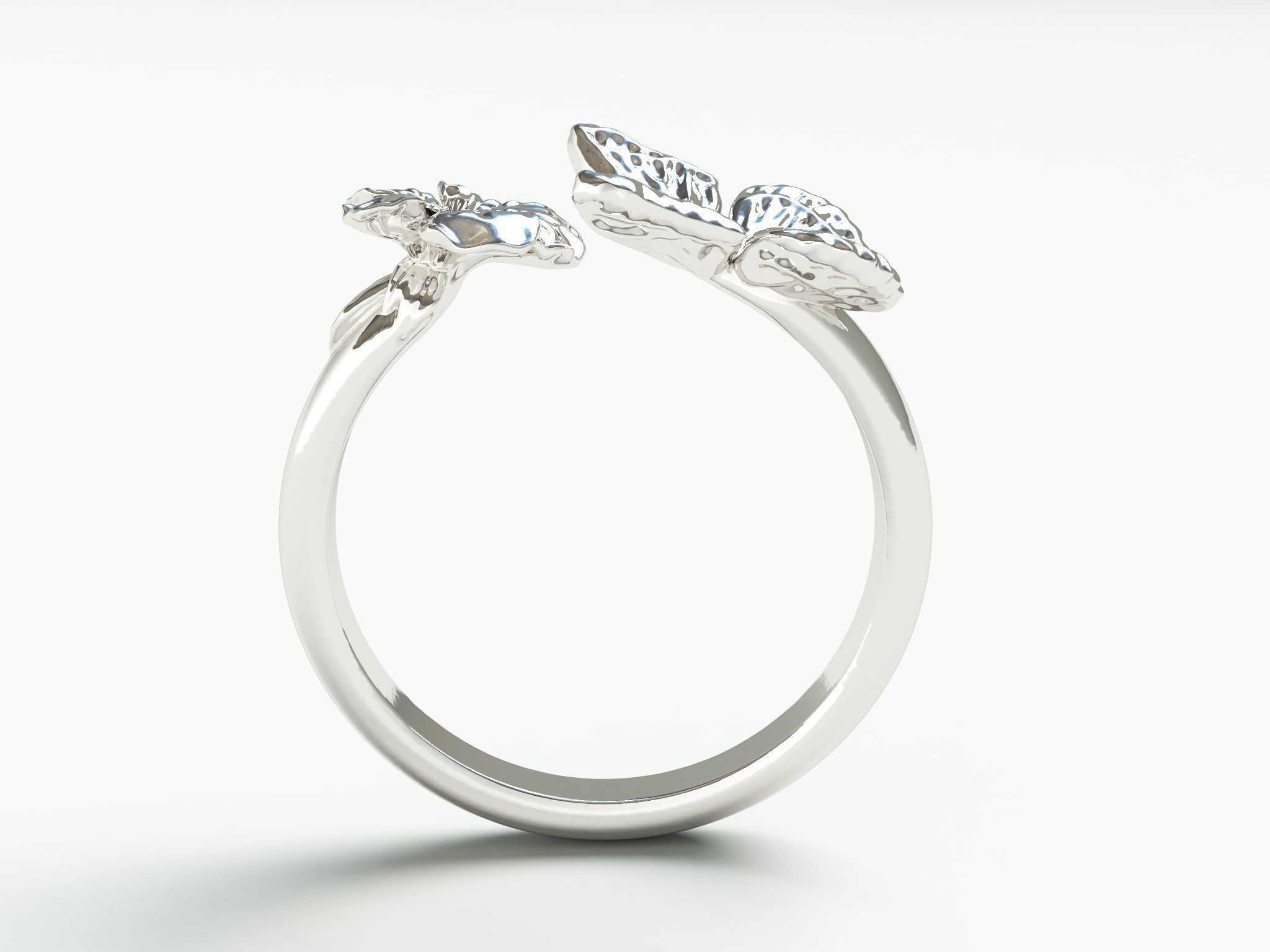 Ringmodel129- Monarch Ring 3D print model_3