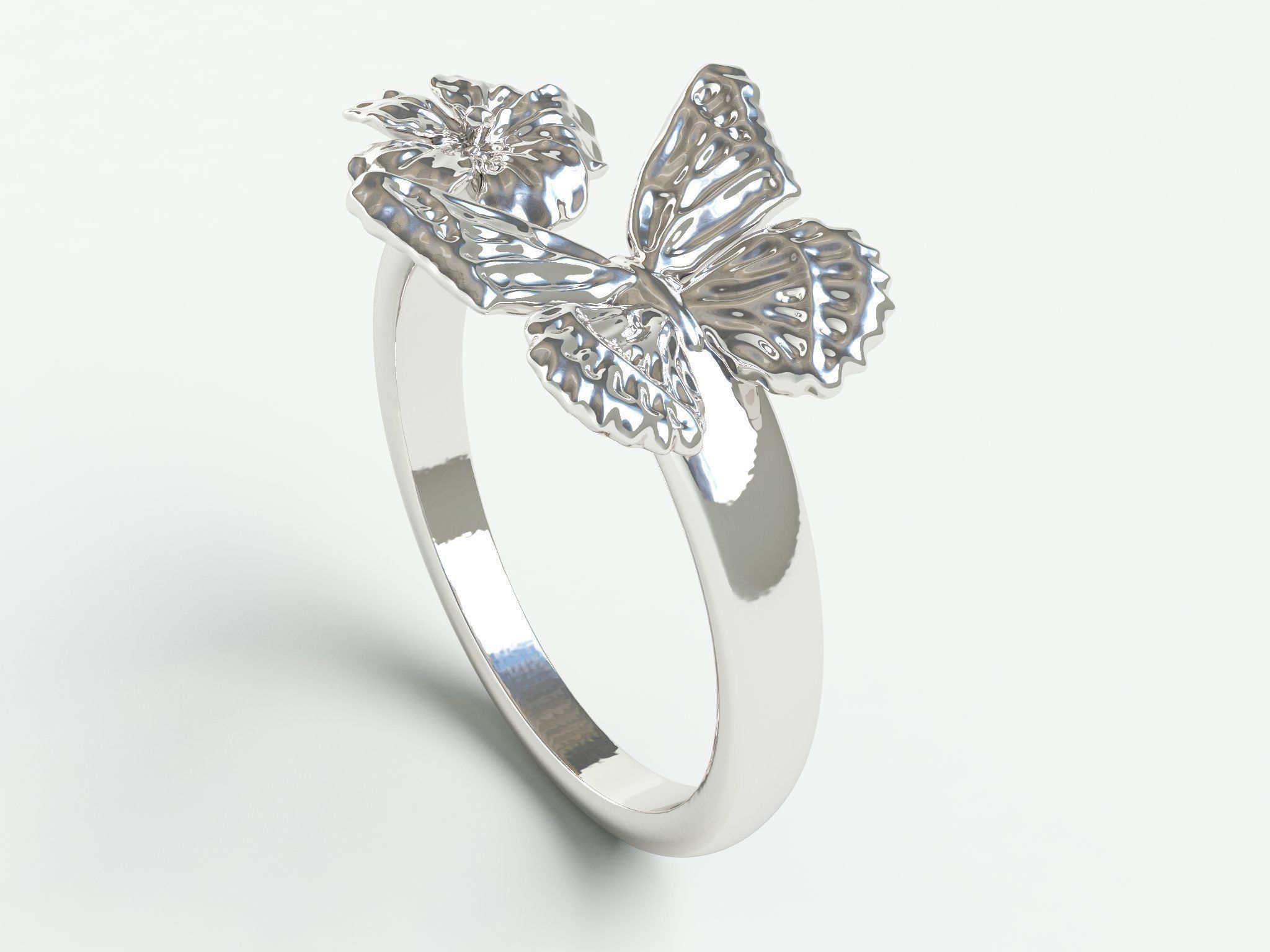 Ringmodel129- Monarch Ring 3D print model_5
