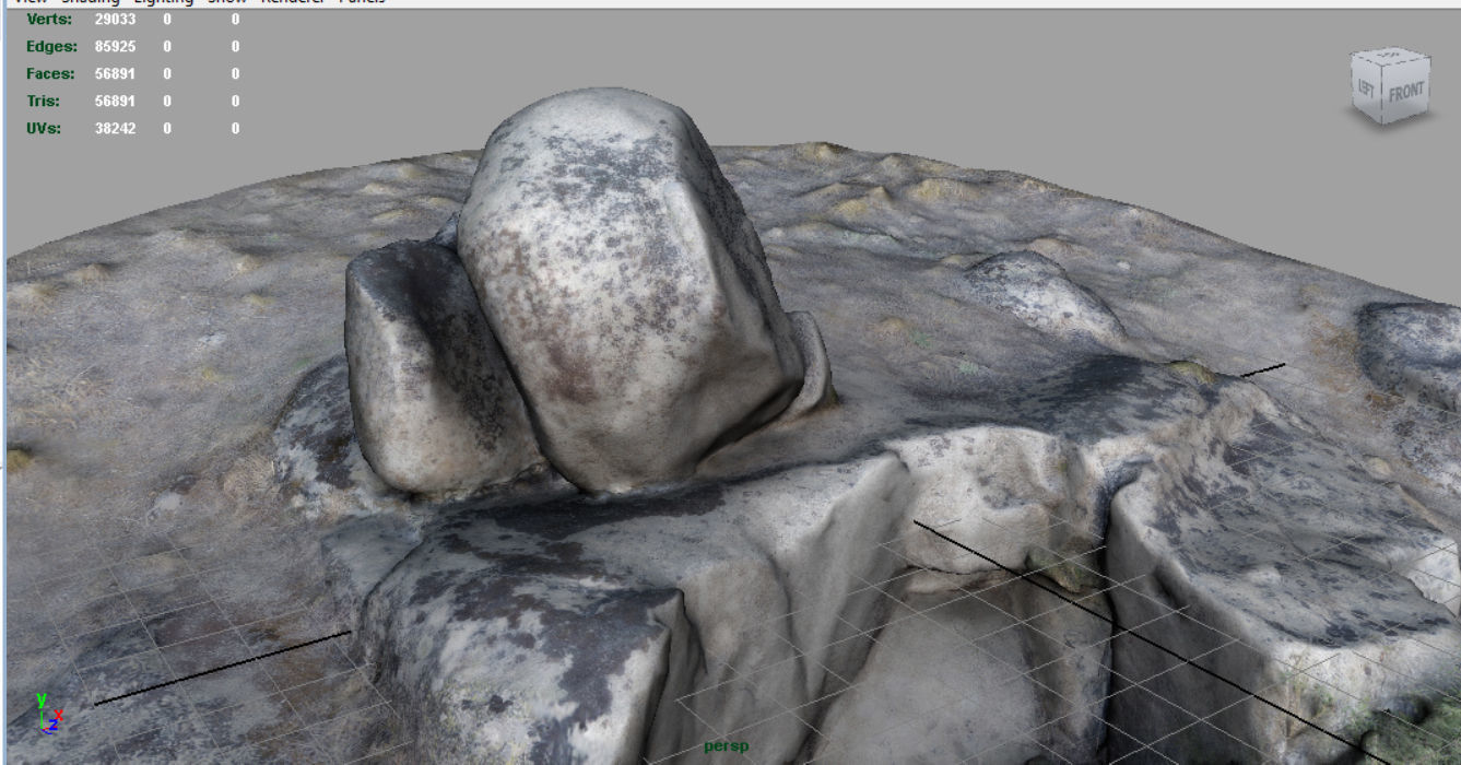 Rock 22  Low-poly 3D model_3