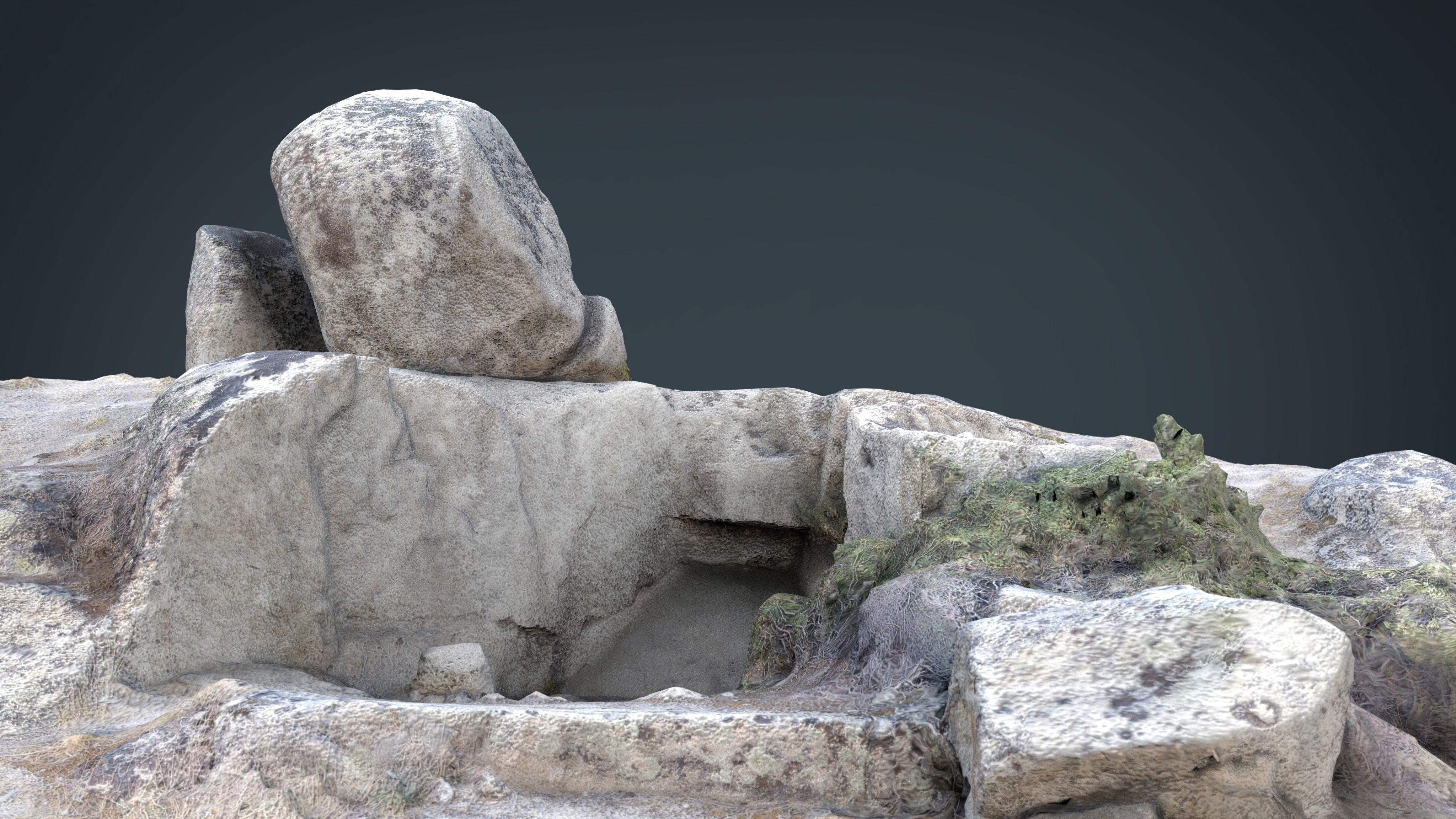 Rock 22  Low-poly 3D model_16