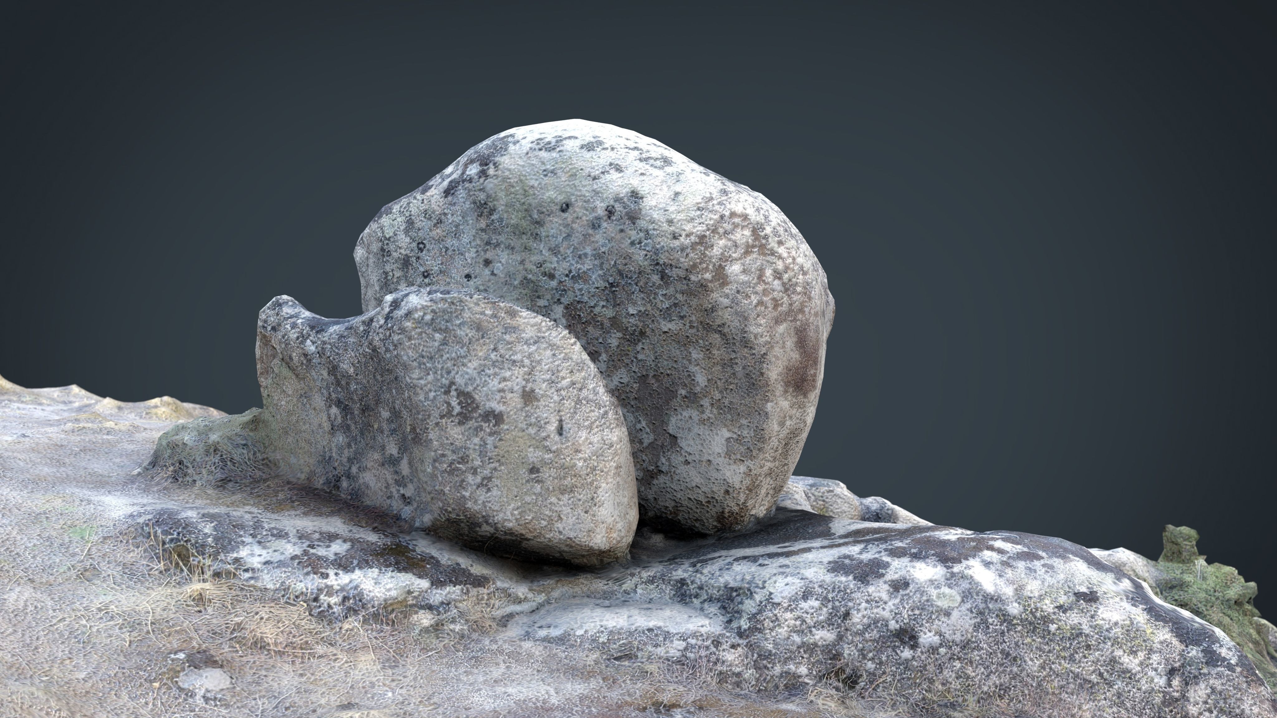 Rock 22  Low-poly 3D model_14