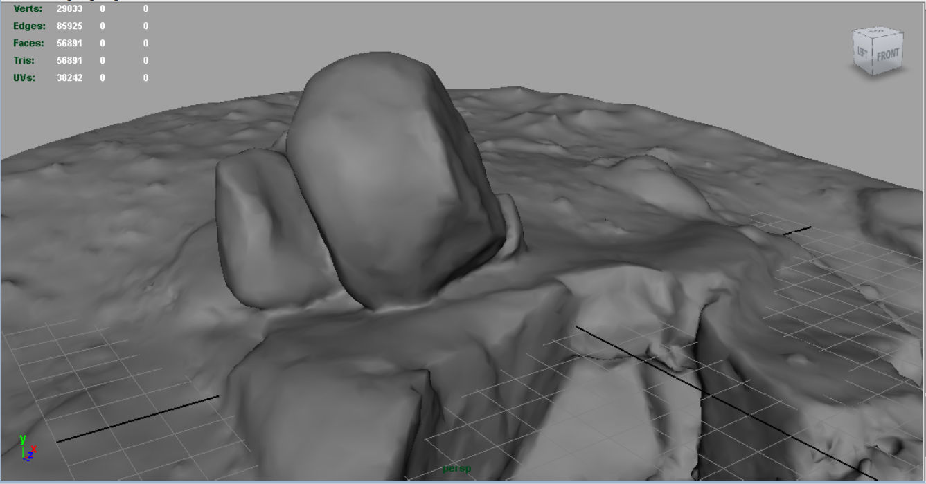 Rock 22  Low-poly 3D model_4