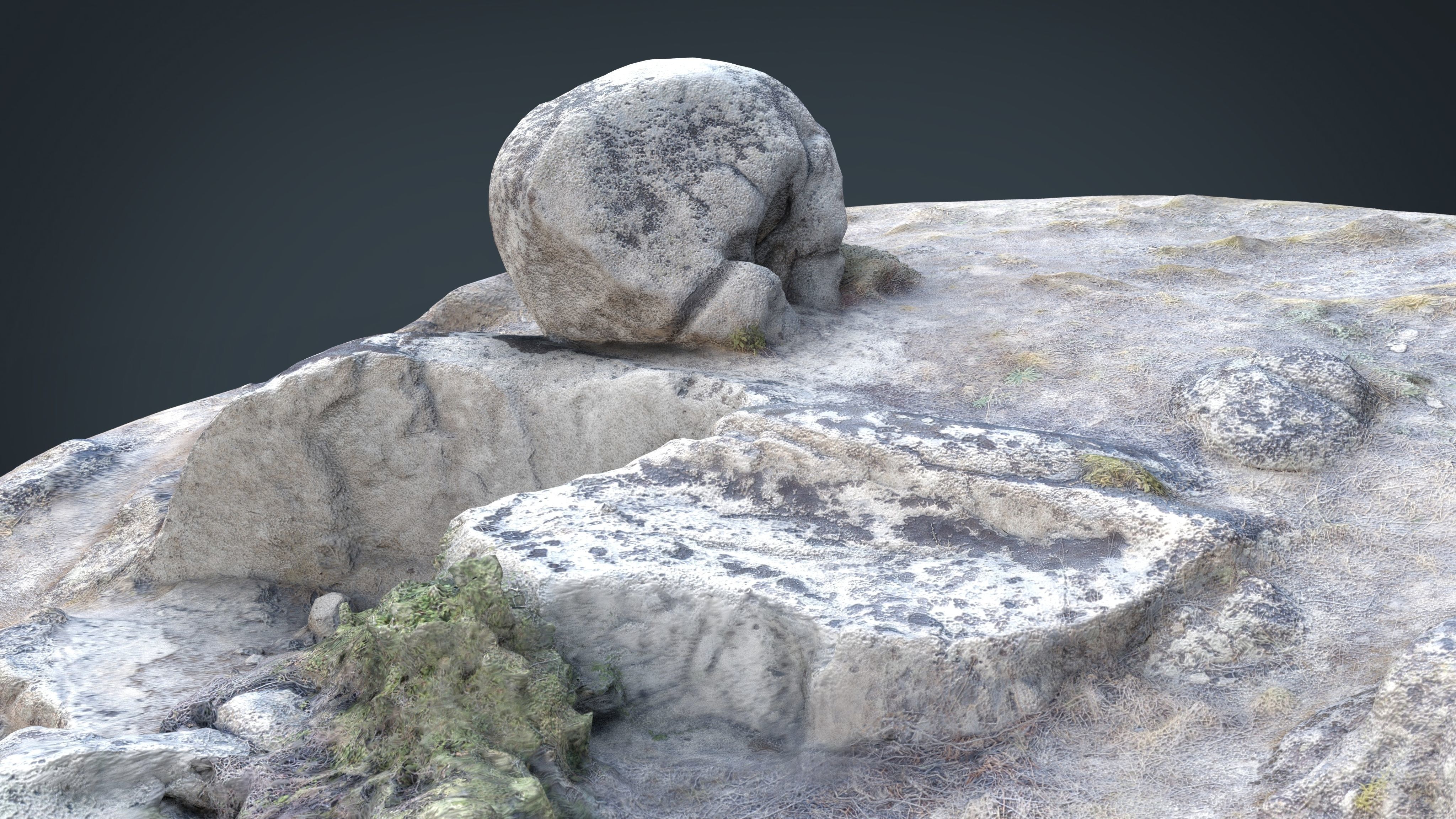 Rock 22  Low-poly 3D model_15