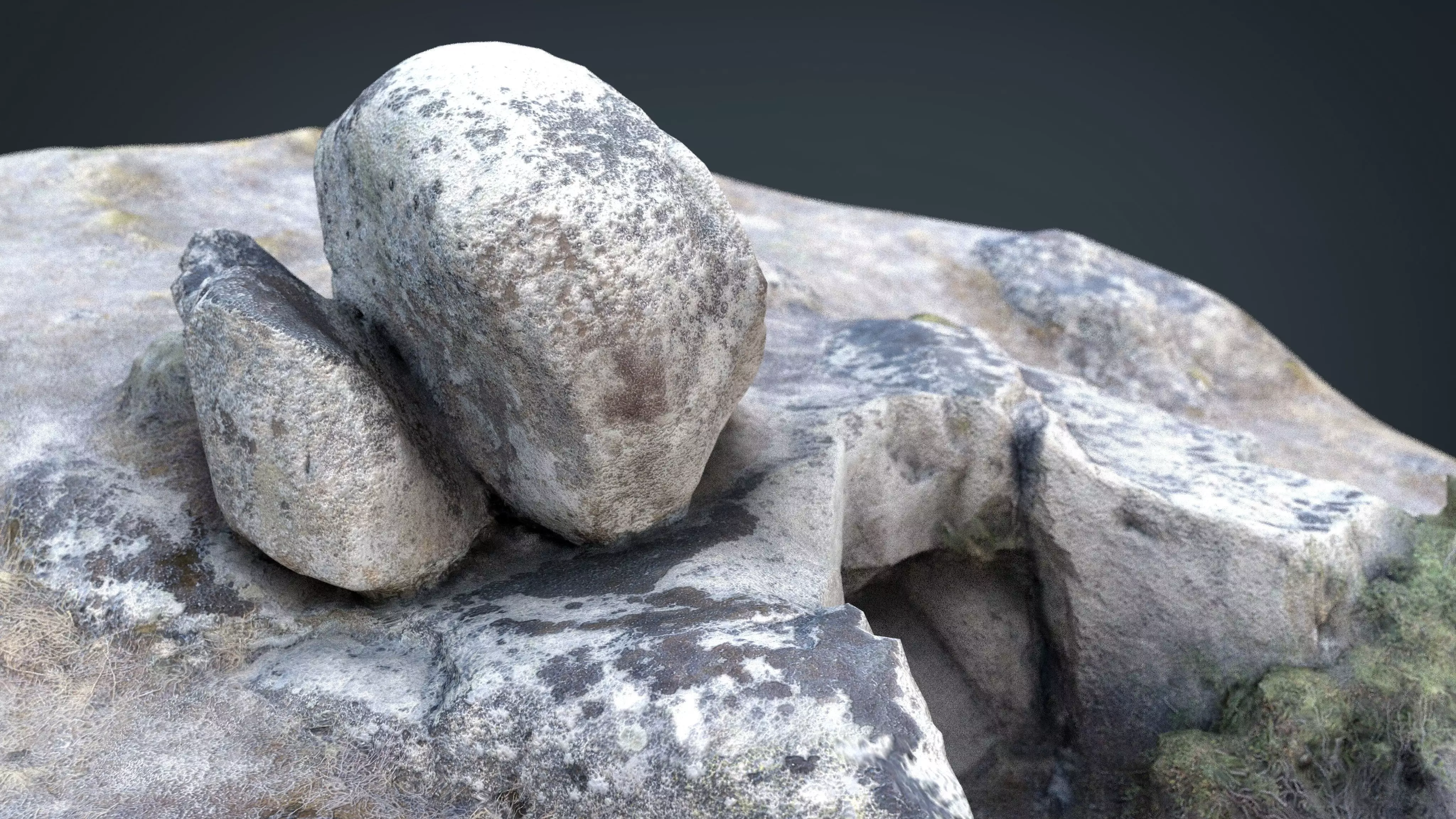 Rock 22  Low-poly 3D model_0