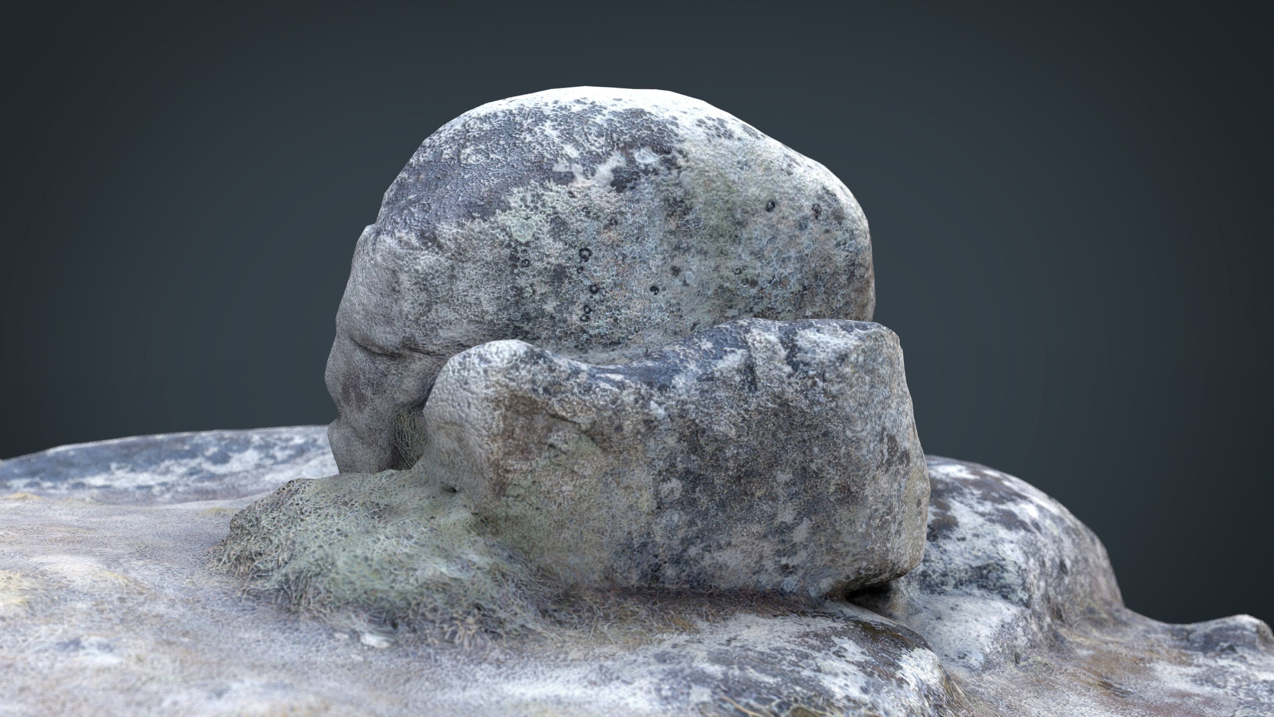 Rock 22  Low-poly 3D model_17