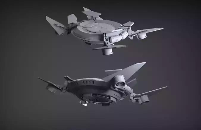 Sci-Fi Flying Platform