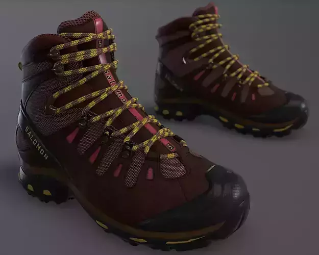 Hiking Boot High Quality  Low-poly 3D model