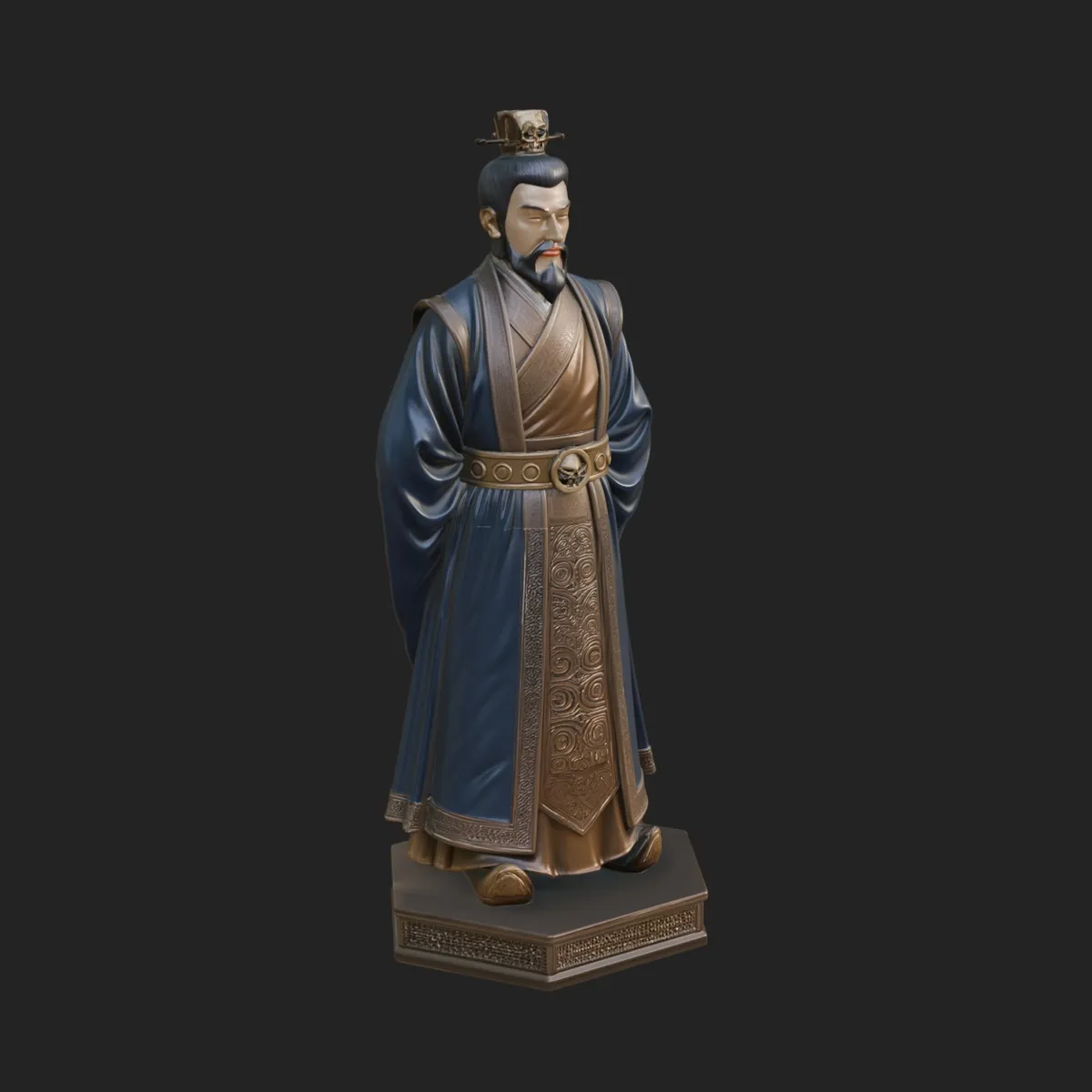 Court Official Robe Statue Design 1 - 3D Print Model 3D model 3D ...