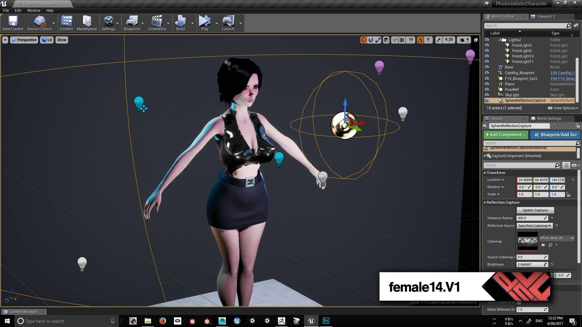 Fatal Female 014 For Unreal Engine Low-poly 3D model_5