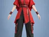 3D model Red Tactical Warrior Female Character Outfit VR / AR / low ...