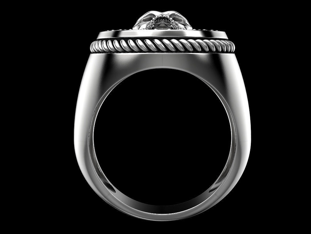 Skulls ring 3 3D print model_7